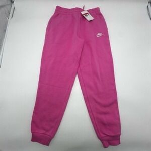 Nike Kids Pink Standard Fit Fleece Jogger Sweatpants Size L